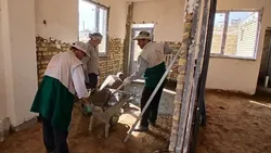 ساخت خانه یک مددجوی بهزیستی در روستای ازناب به همت خادمیاران