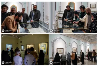 بازدید اساتید دانشگاه فردوسی از موزه و مرکز نمایشگاه‌های آستان قدس رضوی