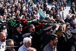 تشییع پیکر حاج سید رضا موید خراسانی در حرم مطهر رضوی