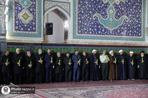 آئین خطبه&zwnj;خوانی شب عاشورا در حرم مطهر رضوی-1