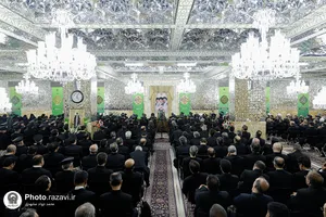 آیین اعطای احکام خدمه حرم مطهر رضوی