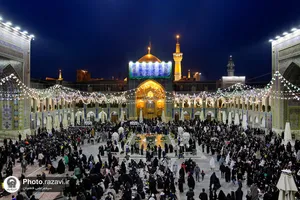حال و هوای حرم مطهر رضوی در شب میلاد امام جواد علیه السلام