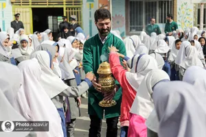چهارشنبه های امام رضایی در دبستان دخترانه عترت
