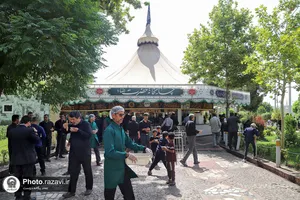 حضور خادمیاران هرمزگانی در چایخانه حضرت
