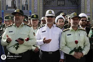 تشرف فرماندهان و پرسنل فراجا به حرم مطهر رضوی