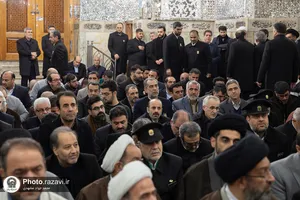 غبارروبی ضریح منور رضوی