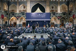 عزاداری اصناف و بازاريان مشهد در حرم مطهر رضوی