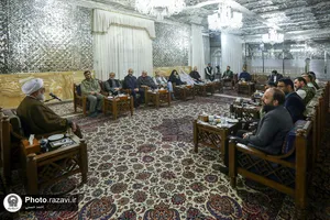 دیدار عوامل فیلم صیاد با تولیت آستان قدس رضوی
