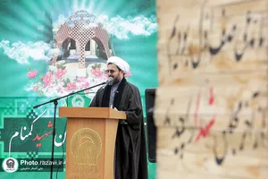 آیین رونمایی یادمان شهید گمنام زائرشهر رضوی