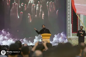 اجتماع عزاداران نبوی در حرم مطهر رضوی