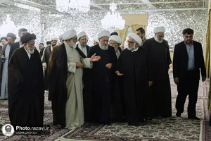 دیدار مهمانان همایش یکصدمین سالگرد بازتأسیس حوزه علمیه قم با تولیت آستان قدس رضوی