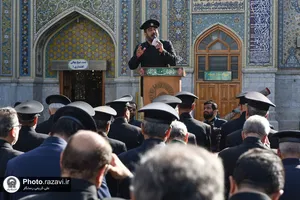 مراسم عزاداری خادمین حرم رضوی بمناسبت شهادت امام باقر علیه السلام