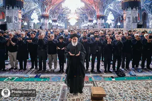 عزاداری روز عاشورای حسینی در حرم مطهر رضوی