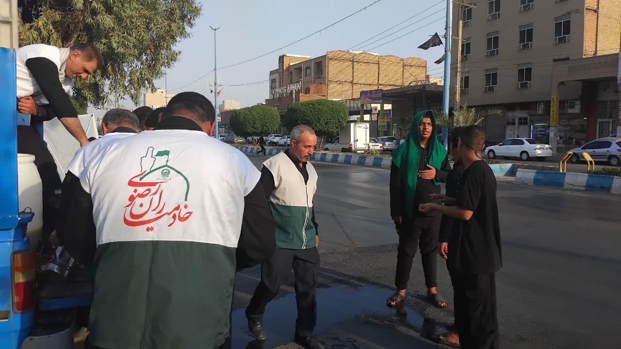 آغاز پیاده‌روی نهضت حسینی در الهایی با حضور خادمیاران رضوی