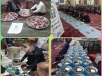 توزیع گوشت قربانی در چهارشنبه‌های امام رضایی روستای کردلر آذربایجان شرقی