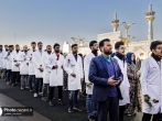 سوگند پزشکی 45 دانشجوی غیرایرانی دانشگاه شیراز در حرم مطهر امام رضا(ع)