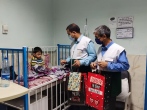 لبخند برلب کودکان بستری در بیمارستان امام خمینی(ره) جیرفت نشست
