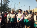 شکوه حضور  خادمیاران آران و بیدگلی در راهپیمایی ۲۲ بهمن