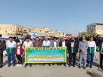 خادمیاران رضوی در راهپیمایی ۲۲ بهمن حضور داشتند