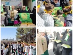  دل های دانش آموزان فلاورجانی با پرچم متبرک رضوی زائر مشهد شد