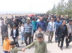 راهپیمایی روز قدس با حضور خادمیاران رضوی در ریحان‌شهر برگزار شد 