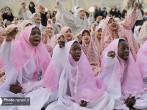 جشن تکلیف ۲۰۰ دختر از سراسر جهان اسلام در حرم مطهر رضوی برگزار شد/ سلام دختران ماه به خورشید