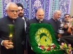 حضور خادمیاران منطقه 5 تهران در معیت پرچم رضوی در مسجد الزهرا(س)