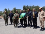 ادای احترام تکاوران نیروی زمینی ارتش جمهوری اسلامی ایران به پرچم رضوی