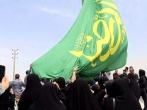اهتزاز پرچم متبرک آستان قدس رضوی در شهرستان شهریار