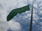 پرچم مبارک علی بن موسی الرضا بر فراز شهرستان فسا به اهتزاز در آمد 