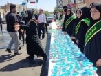 ۲۰ هزار بطری آب معدنی بین عزاداران حسینی در شهرستان بم توزیع شد