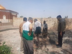 عملیات احداث ساختمان چایخانه امام رضا(ع) در شهر دارالصابرین شهرستان بم 