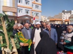 تجلیل از مادر شهید محمد اورکی در میان دانش‌آموزان 