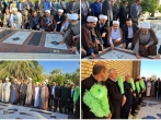 مزار شهدای آرمیده در آستان حضرت حسین بن موسی الکاظم(ع) عطر افشانی شد