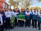 تجدید عهد  آتش‌نشانان رفسنجانی با امام مهربانی برای خدمت به شهروندان 