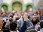 استغاثه زائران حرم مطهر رضوی برای یاری مردم فلسطین