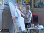 سوگواری خانواده شهید فلسطینی، سوژه نقاشی هنرمند امام رضایی