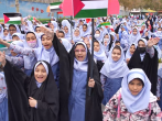 مراسم روز 13 آبان در مدرسه دخترانه امام رضا واحد 5