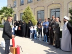 برپایی کارگاه تئوری و عملی اطفای حریق در زیارتگاه شهید مدرس