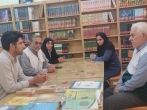 بازدید خادمیاران رضوی از کتابخانه شهید مطهری کهنوج