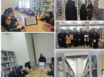 میزبانی کتابخانه میقات الرضا از دانش آموزان طبسی