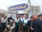 برپایی ایستگاه صلواتی در مسیر تشیع شهید گمنام اهواز