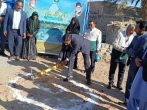کلنگ زنی احداث دومین چایخانه حضرت رضا(ع) در شهرستان ریگان 