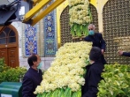اهدای 14 هزار شاخه گل نرگس به حرم رضوی به مناسبت میلاد حضرت فاطمه(س)