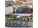 افتتاح دو ایستگاه دوچرخه اشتراکی در محوطه بیمارستان رضوی