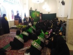 زائران اردوزبان وفات حضرت ام البنین(س) را در حرم مطهر رضوی به سوگ‌ نشستند