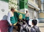 دانش آموزان مدرسه شهید کاظمی طعم شیرین چهارشنبه امام رضایی را چشیدند