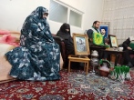 دیدار خادمیاران کانون ایثار و شهادت منطقه ۱۴ با خانواده معظم ‌شهید عباس گنجه