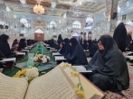 گلباران ضریح مطهر عموی مهربان امام جواد(ع) توسط بانوان روستاهای کریت و ابراهیم آباد طبس