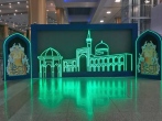 نصب نماد نوروزی ویژه استقبال از زائران در فرودگاه بین‌المللی مشهد 